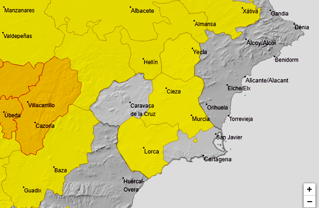 El Valle del Guadalentn, en alerta amarilla por temperaturas que pueden alcanzar los 38 grados 